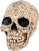 Nemesis Now Decoratieve opbergdoos Celtic Skull Creme