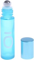 Rollerflesje TURQUOISE 10 ml - frosted glas - met het õ doterra symbool - aromatherapie