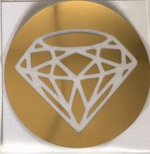 Diamant Flock Applicatie L - 15 cm diameter / goud