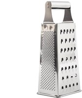 RVS - Zilver Rasp met 4 verschillende raspbladen voor kaas en groente Multi grater - Keuken multi rasp 24 cm - 10.5x 8.5 x 24.5 cm