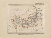 Historische kaart, plattegrond van gemeente Voorst ( Twello, 3) in Gelderland uit 1867 door Kuyper van Kaartcadeau.com