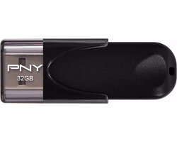 PNY Attache 4 - USB-Stick - 32GB - USB 2.0 - Zwart