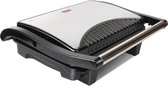 Contactgrill - Tosti Apparaat - Tosti Ijzer - Aigi Heron - Cool Touch - RVS - Zwart/Zilver - BES LED