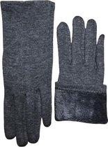 Winter handschoenen 3 in 1 - SNOWY NIGHT van BellaBelga - grafietgrijs