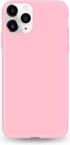 Samsung Galaxy A21 siliconen hoesje - Roze - shock proof hoes case cover - Telefoonhoesje met leuke kleur -