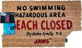 Jaws Beach Closed doormat
