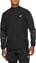 ASICS Night Track Jacket Heren - Zwart - maat S