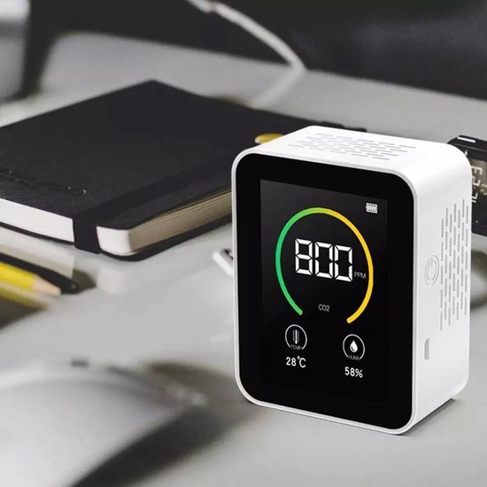 Slimme luchtkwaliteitsmonitor | Nedis SmartLife (Wifi, CO2