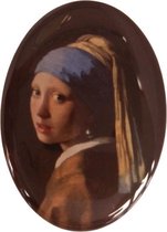 Broche meisje met de parel van de beroemde schilder Johannes Vermeer