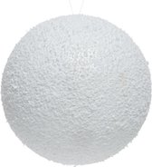 Kunstsneeuw 1x grote witte sneeuwballen 14 cm - Sneeuwversiering/sneeuwdecoratie