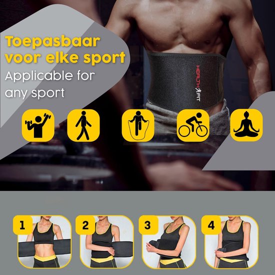Soothe Waist Trainer Afslankband - Zweetband Buik - Afvallen - Sauna Band - Sauna Belt - Buikband - Met E-Book