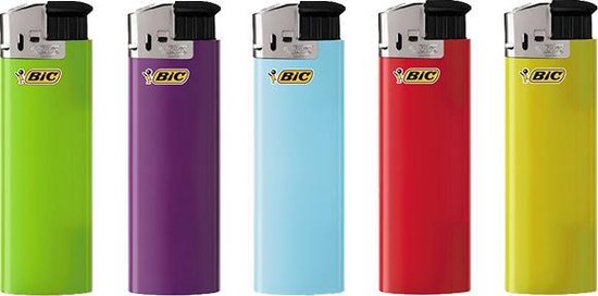 BIC Maxi J38 Elektronische Aansteker / Aanstekers Willekeurige Kleuren (5 stuks)