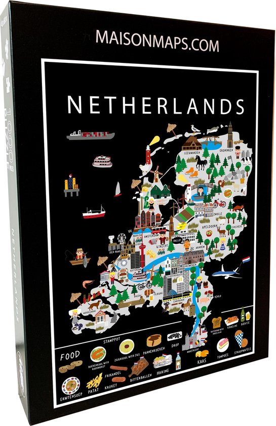 Puzzel van Nederland | 1000 stukjes | 68x48 cm | Familiepuzzel | Jigsaw |  Legpuzzel |... | bol.com
