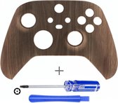 Controller Behuizing Shell - Xbox Draadloze Controller – Series X & S - Wood - Hout