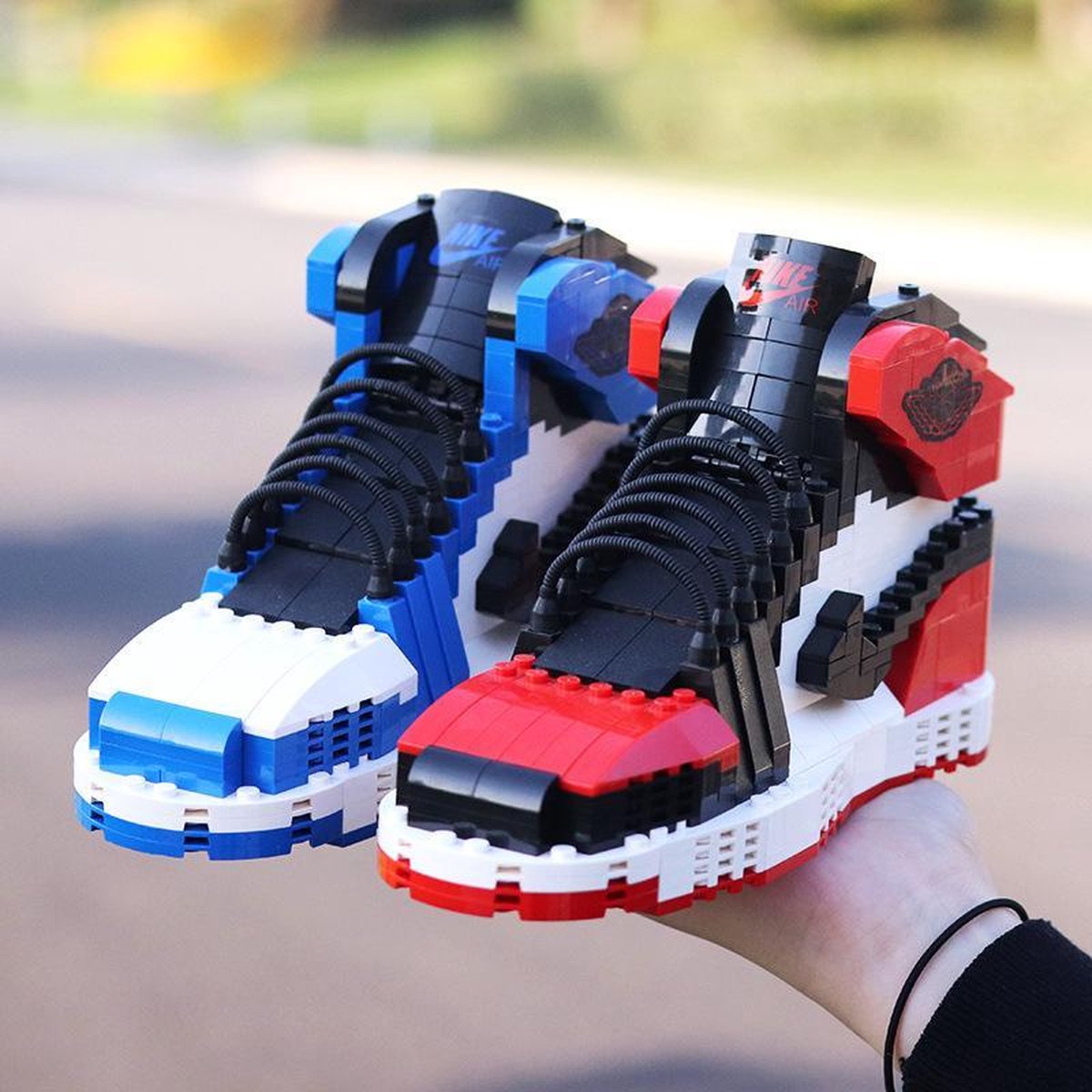 Sneaker Lego Blocks - Jordan Legoblocks - Blauw Zwart - Bouwset - Sneaker  Technics | bol.com