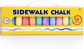 Playkidz Sidewalk Chalk - Stoepkrijt - 48 stuk