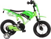Volare Motorbike Kinderfiets - Jongens - 12 inch - Groen - 95% afgemonteerd