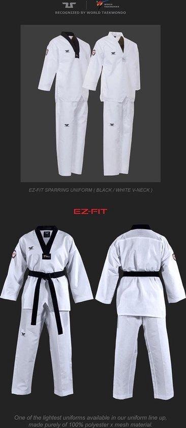Tusah WT Easy Fit Fighter Dobok Zwart 160cm