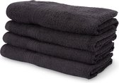 Lumaland - Handdoeken - 4 delige handdoekenset - 100% katoen - 50x100cm - Antraciet
