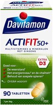 Davitamon Actifit 50+ met Ginseng - Multivitamine voor 50 plussers  - 90 Tabletten - Voedingssupplement