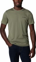 Columbia Zero Rules™ Short Sleeve Shirt Outdoorshirt - Shirt Heren - T-Shirt - Groen - Maat XL