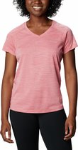 Columbia Zero Rules Short Sleeve Shirt - Salmon Heather - Dames - Maat L