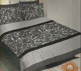 2SLEEP | DEKBEDOVERTREK | 240x220cm | 100% KATOEN | BAROK GRIJS