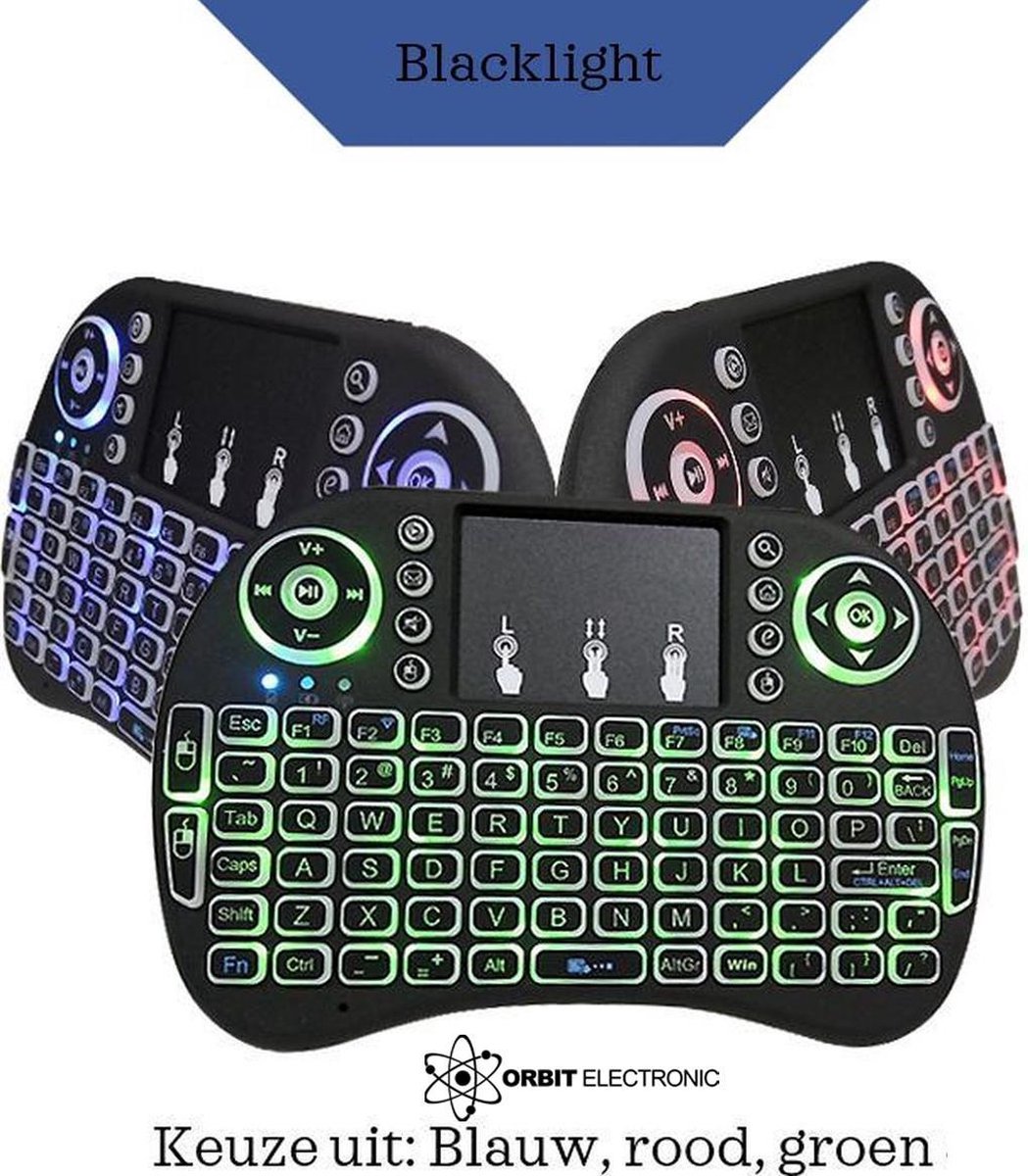 Rii MX6 4in1 Mini Toetsenbord Airmouse infrarood Microfoon