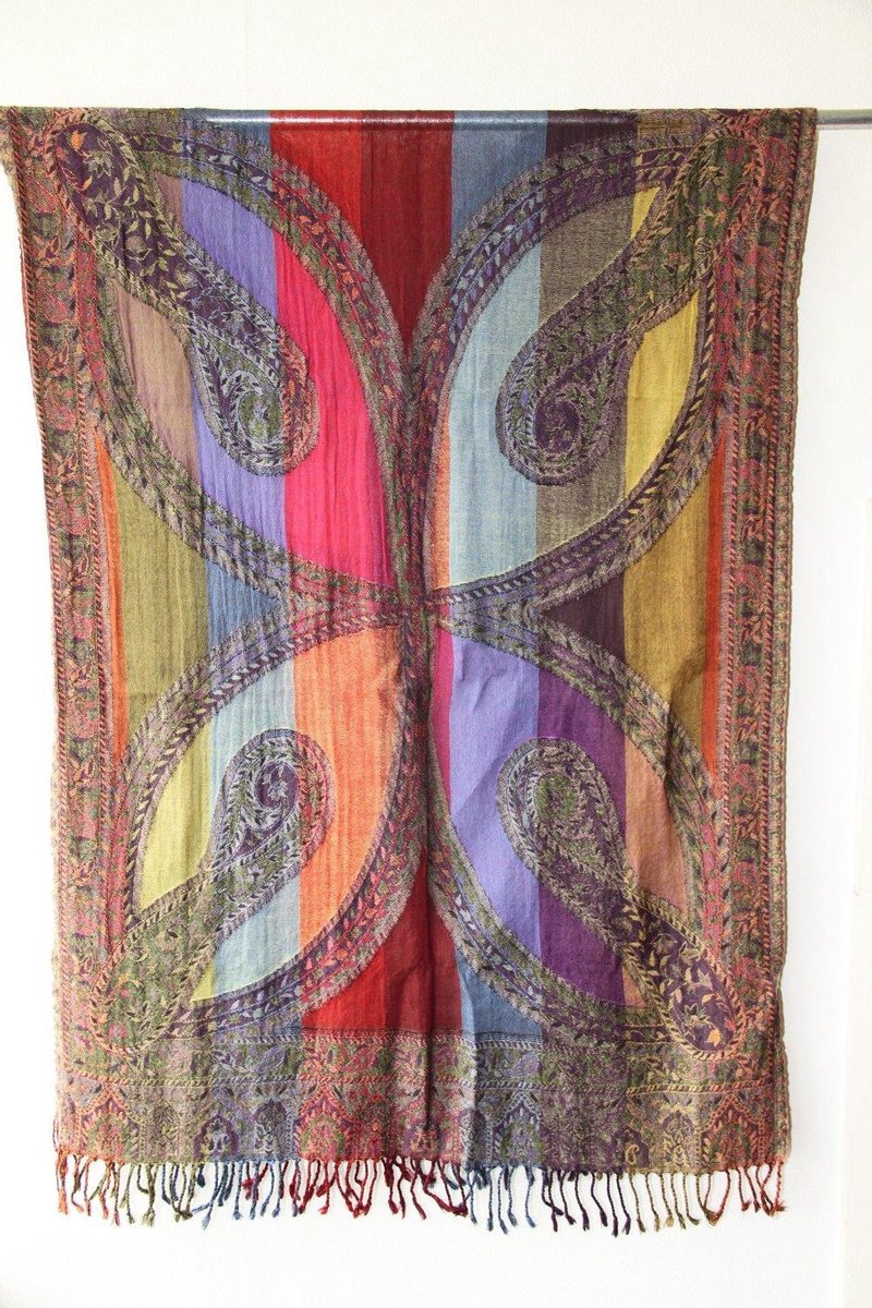 1001musthaves.com Meerkleurige wollen winter dames sjaal 70 x 180 cm