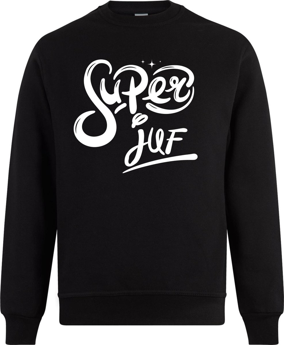 Sweater zonder capuchon - Jumper - Trui - Vest - Lifestyle sweater - Chill Sweater - Juf - School - Superjuf - M