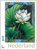 Postzegels - De witte Lotus (10 stuks)
