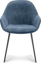 Happy Chairs - Armstoel Antonio - Velvet Petrol