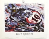 Lithografie - Eric Jan Kremer - Kenny Roberts Jr met een Suzuki RGV500 #10