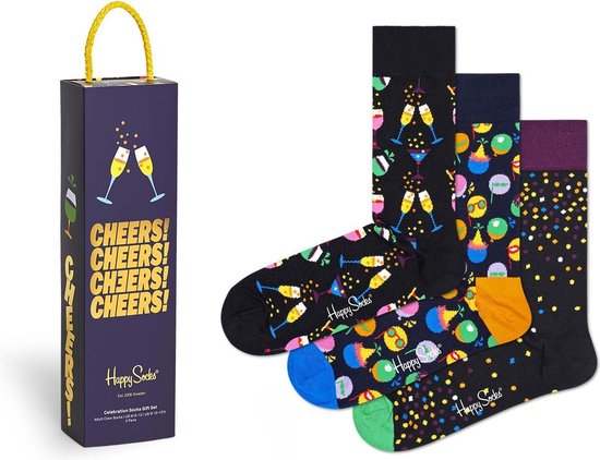 Happy Socks Celebration Socks Giftbox 3P - Maat 36-40 | bol.com