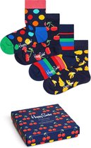 Happy Socks XKBDO09-6500 Classic 4-pack Gift Box - Maat 2-3Y