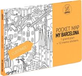 omy Coloring Pocket Map (14x10,5x1cm) - Barcelona