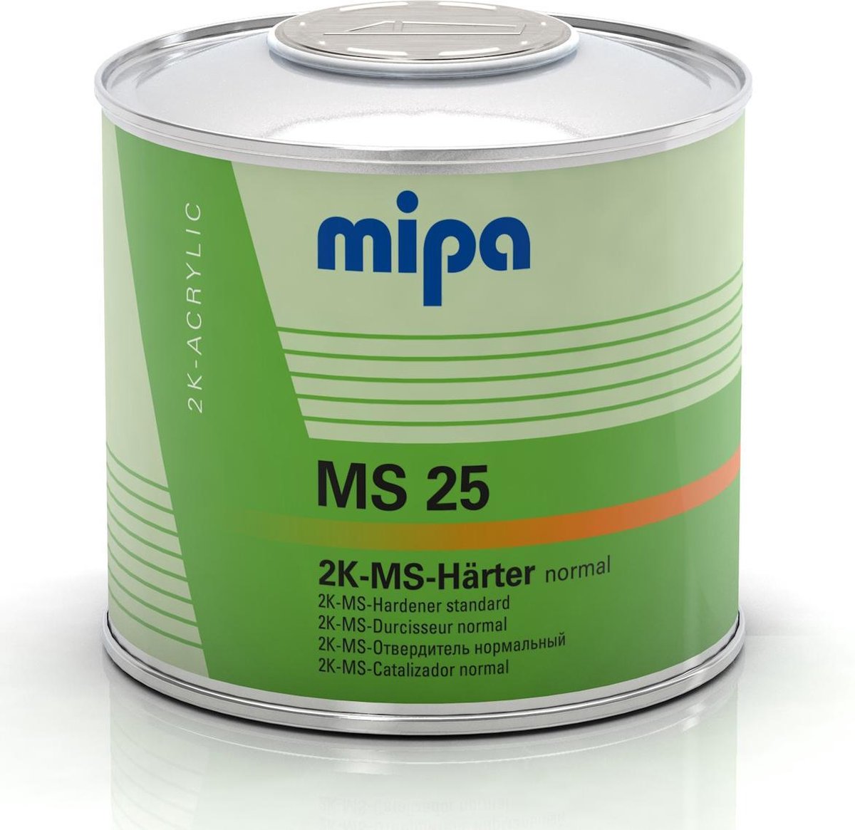 MIPA 2K Universele Medium Solid MS Verharder - MS25 Standaard - 0,5 liter