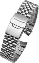 Jubilee Horlogeband voor de Diver SKX007, SKX009, SKX011 etc 22mm aanzet RVS316l