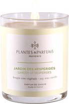 Plantes & Parfums Natuurlijke Garden of Hesperides Soja Wax Geurkaars (tevens handcrème) - Frisse Geur - 180g - 40u