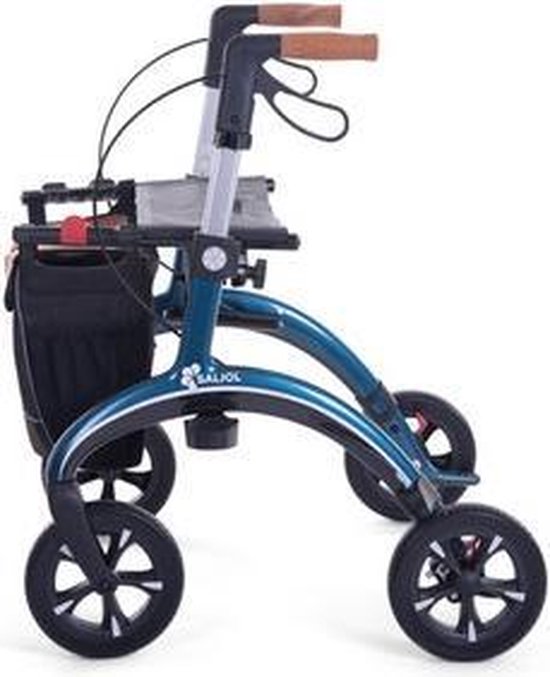 SALJOL Carbon rollator Midnight Blue, small, zithoogte 54cm