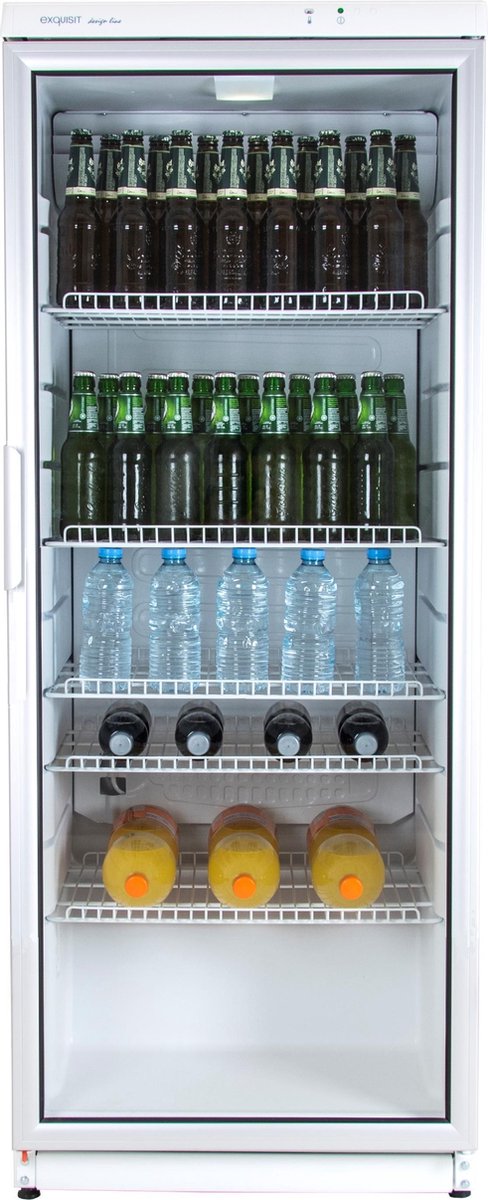 Bol.com Exquisit GKS290-GT-280-EW - Horeca Koelkast - 290 Liter - Wit - Met LED verlichting aanbieding