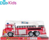 Duo Kids - Brandweerwagen Kraanwagen Trek - Speelgoed Voertuig jongens - 35x14x11 cm