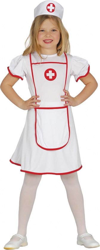 Fiestas Guirca Verkleedjurk Verpleegster Wit/rood