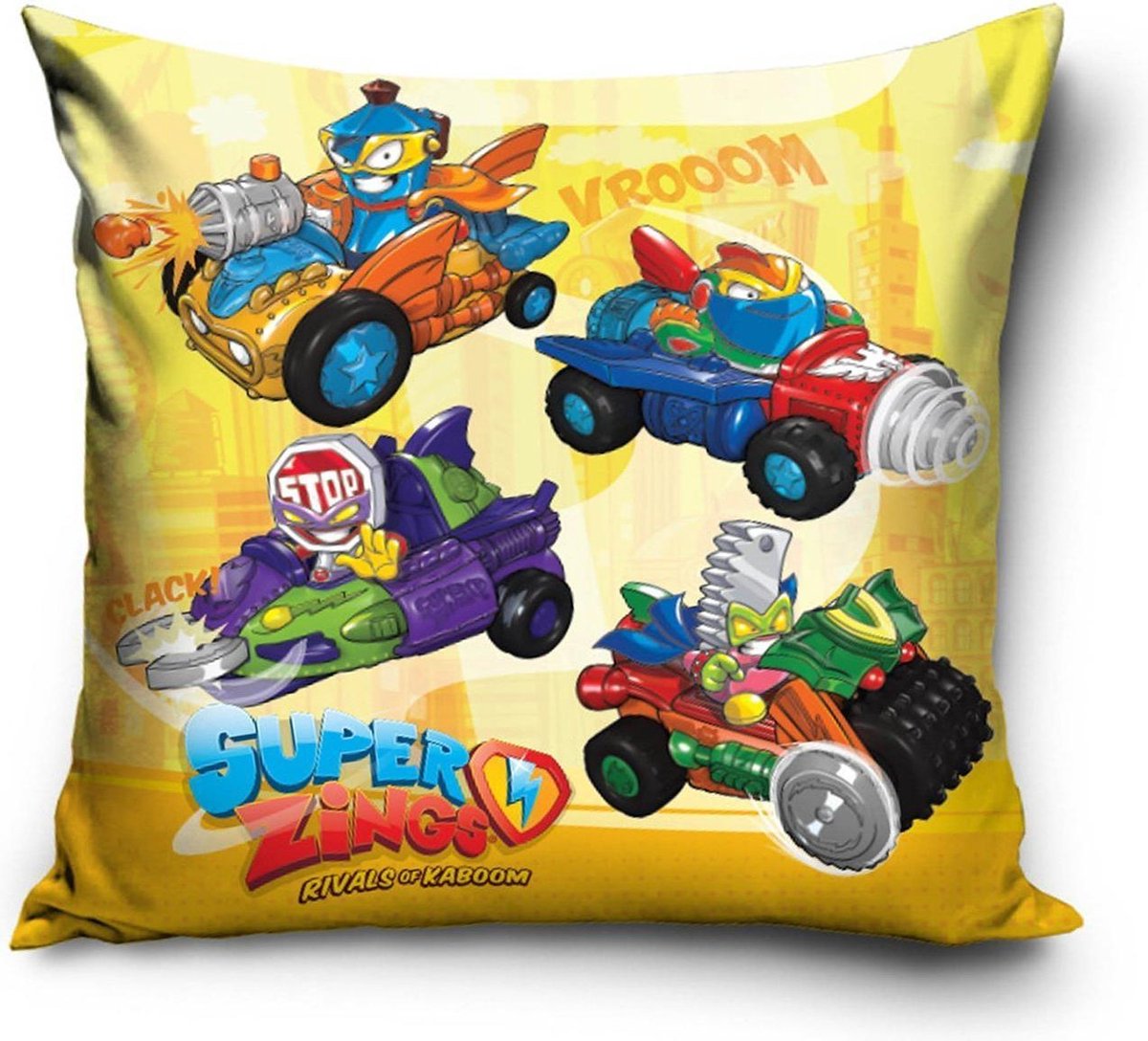 Carbotex - Super Zings Sierkussen Kussen 40 x 40 cm inclusief vulling