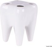 Porte-brosse à dents Porcelaine | Choisir | Blanc | 4 Brosses