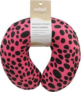 Aidapt Nekkussen - Reiskussen - Roze Luipaard - Memoryfoam