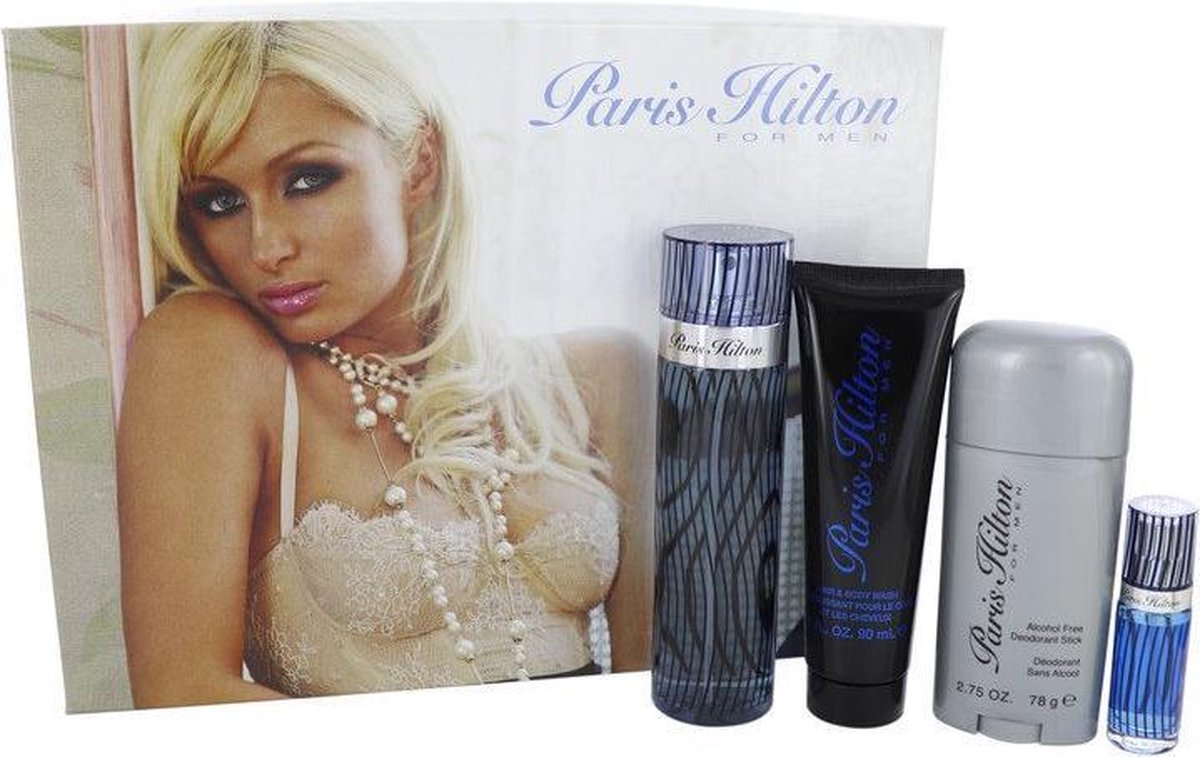 Paris Hilton by Paris Hilton - Gift Set - 100 ml Eau De Toilette Spray + 90 ml Body Wash + 80 ml Deodorant Stick + .25 Mini EDT Spray