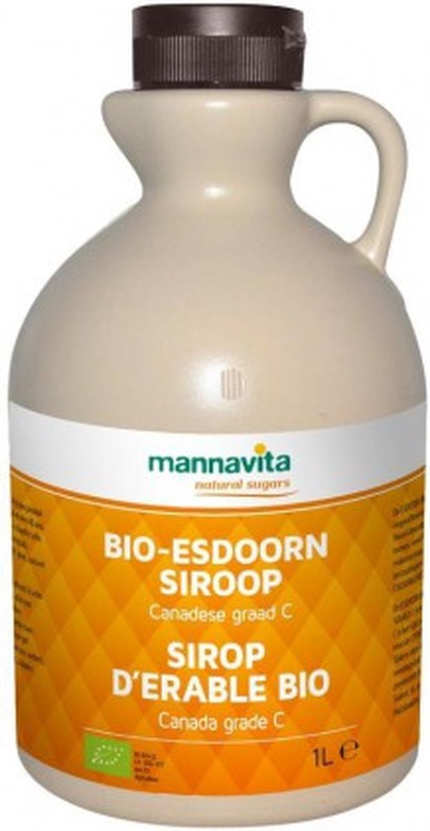 Goedkoopste Mannavita Ahornsiroop Graad C 1l