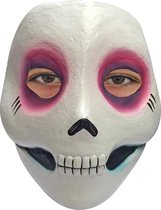 Partychimp Madame Catrina Skelet Gezichts Masker Halloween Masker voor bij Halloween Kostuum Volwassenen - Latex - One-size