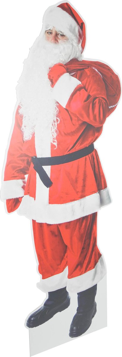 3Motion- Kerstman – kerstversiering- etalage- decoratie - EE-golfkarton – Afmeting: 150x50cm